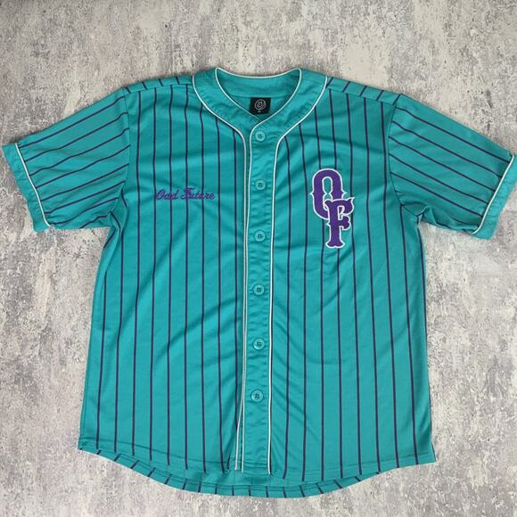 Odd Future Jersey Mens Medium Blue OF Tyler The Creator Baseball OFWGKTA - Picture 1 of 8